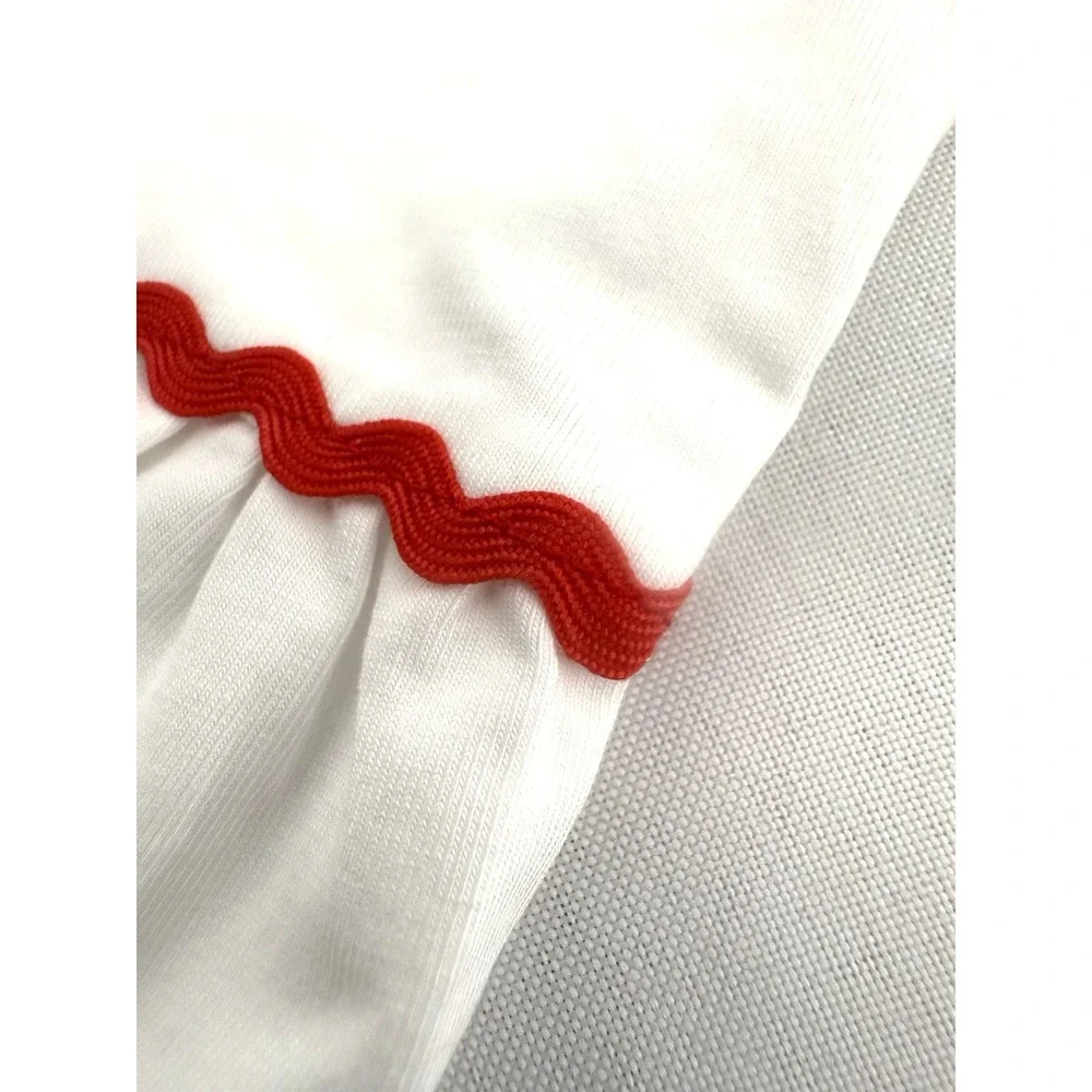 NWT Busy Bees Smocks White Long Nightgown Girls Size 6 Embroidered 